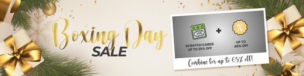 Boxing Day! Up to 50% off select in-stock items! Get a $50 gift card with every order!