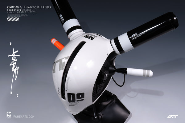 KINKY 09 Phantom Panda Prototype Cranial 1/3 Scale Helmet