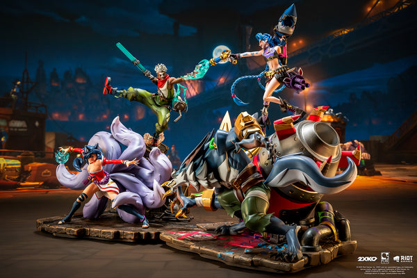 2XKO Ahri & Ekko 1/10 Scale Statue