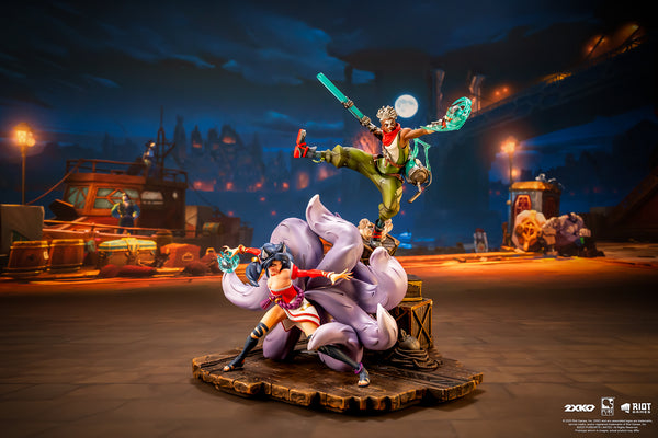 2XKO Ahri & Ekko 1/10 Scale Statue