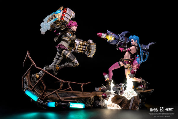 League of Legends Jinx & Vi 1/6 Scale Statue Bundle